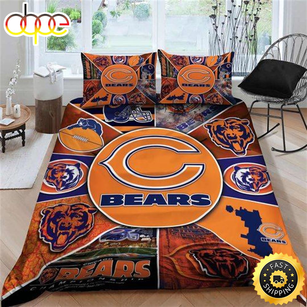 Sportswearmerch Chicago Bears NFL Limited Edition Bedding Set For Fan