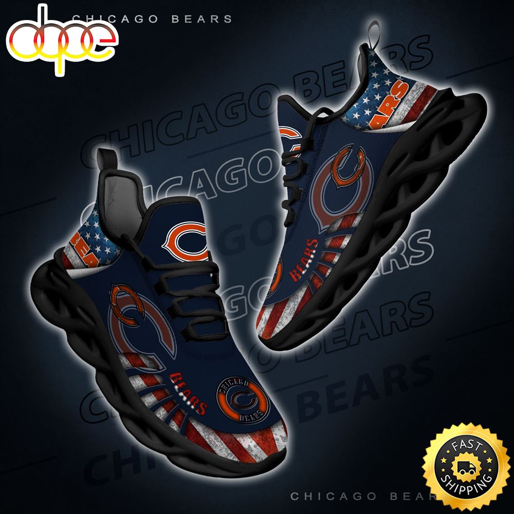 Sportswearmerch Chicago Bears NFL Max Soul Shoes Sneakers For Men And Women