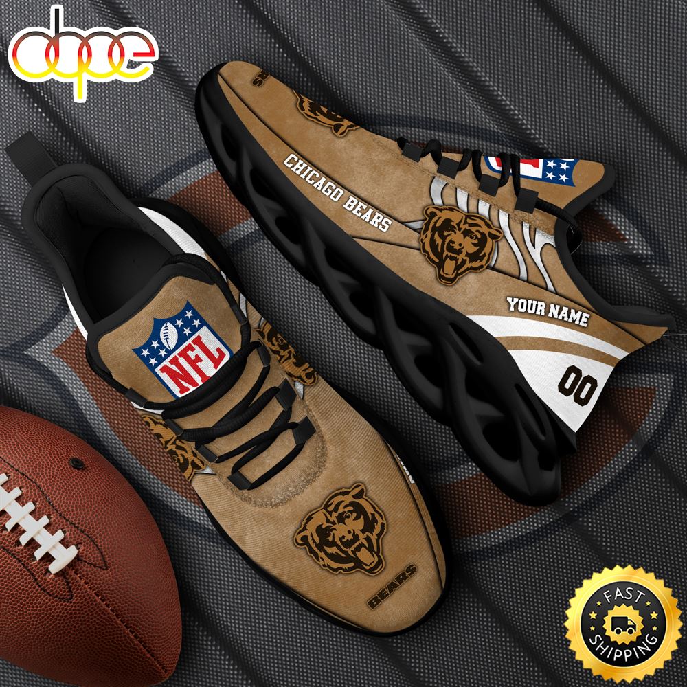 Sportswearmerch Chicago Bears NFL Max Soul Shoes Sneakers For Men And Women