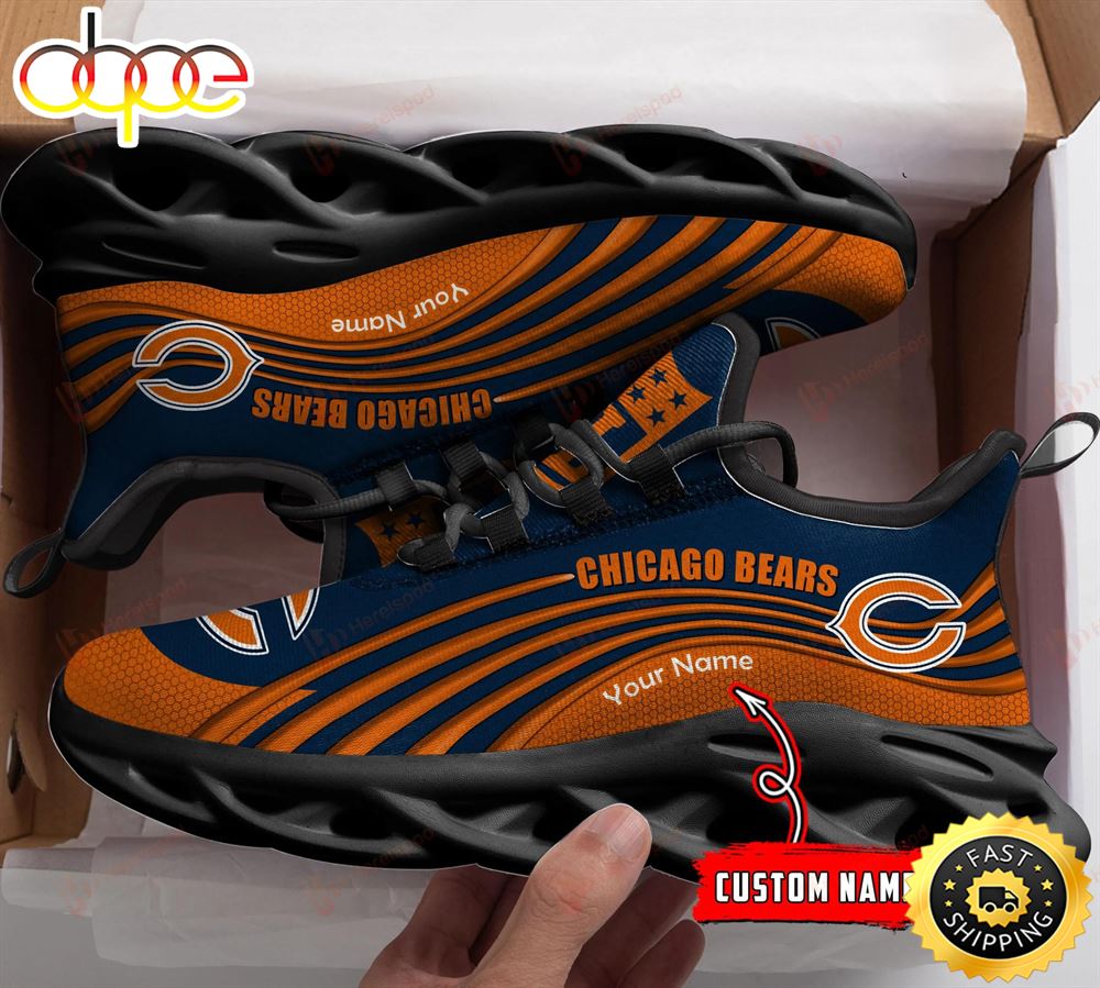 Sportswearmerch Chicago Bears NFL Personalized Max Soul Shoes Sneakers For Men And Women