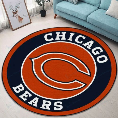 Sportswearmerch Chicago Bears NFL Round Rug For Fan