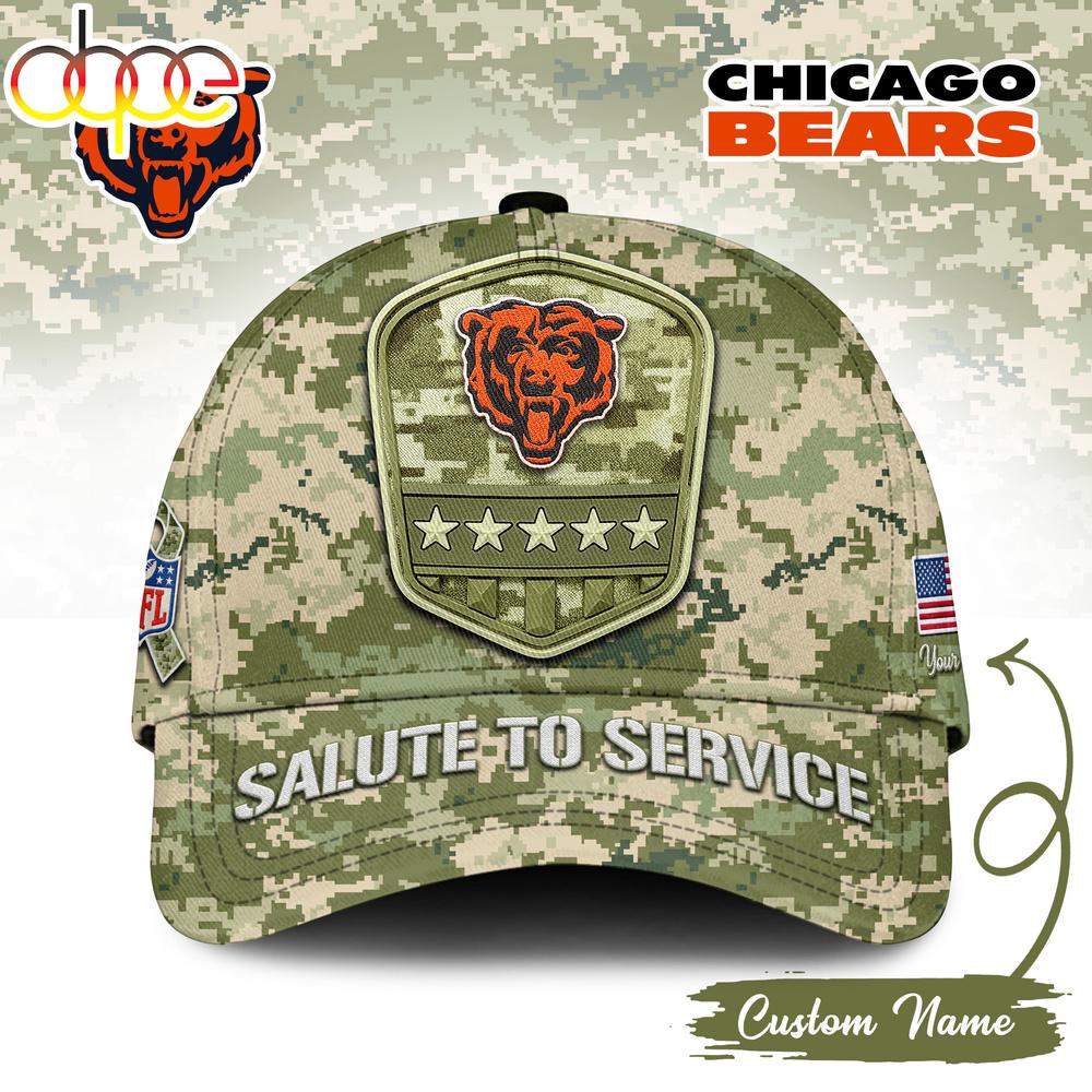 Sportswearmerch Chicago Bears NFL Salute To Service Classic Cap For Fan
