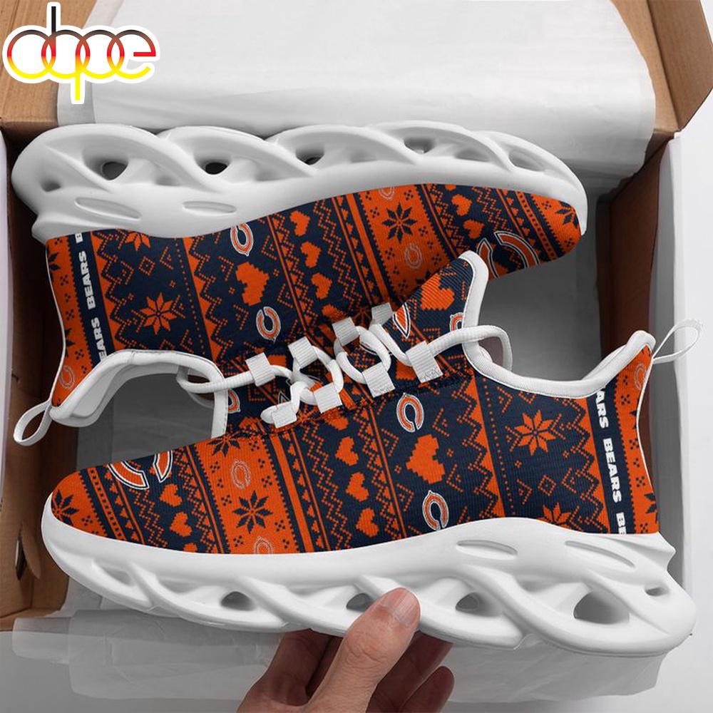 Sportswearmerch Chicago Bears NFL X-max Patterns Christmas Max Soul Shoes Sneakers For Men And Women