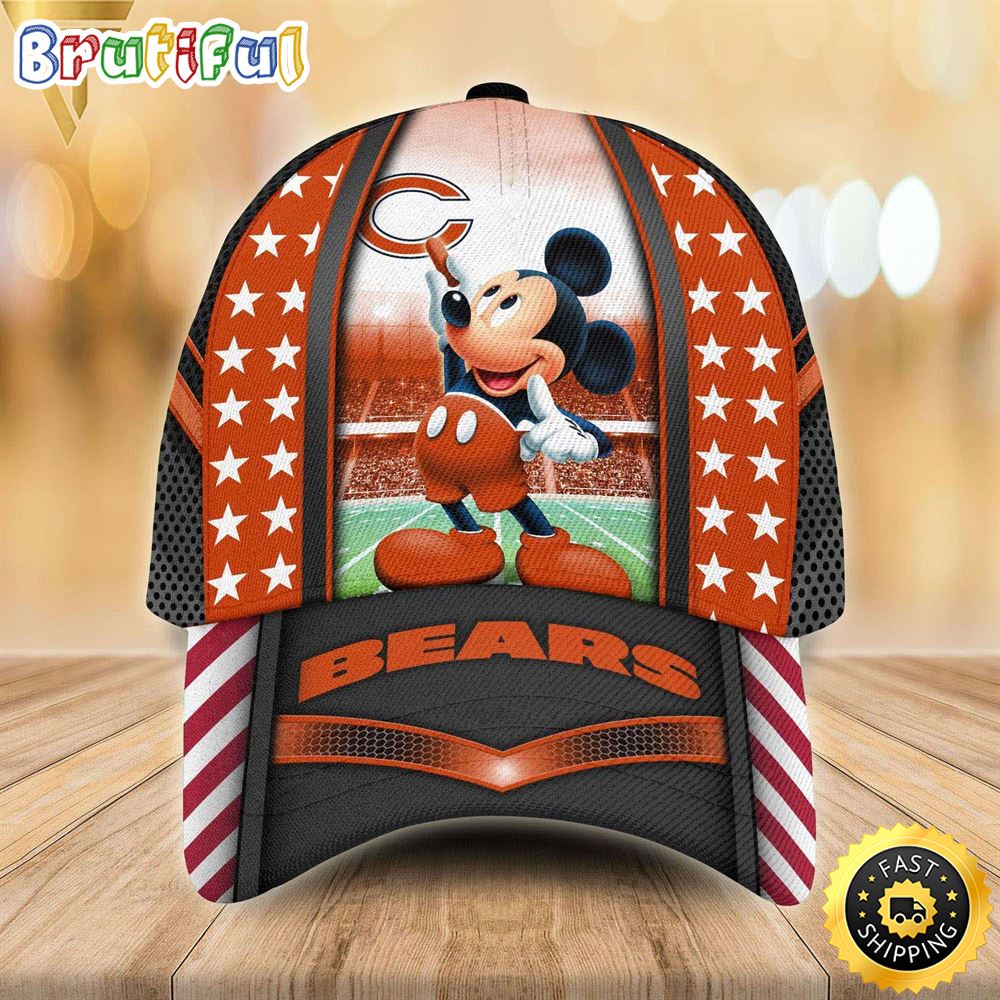Sportswearmerch Chicago Bears NFL x Mickey Mouse Classic Cap For Fan