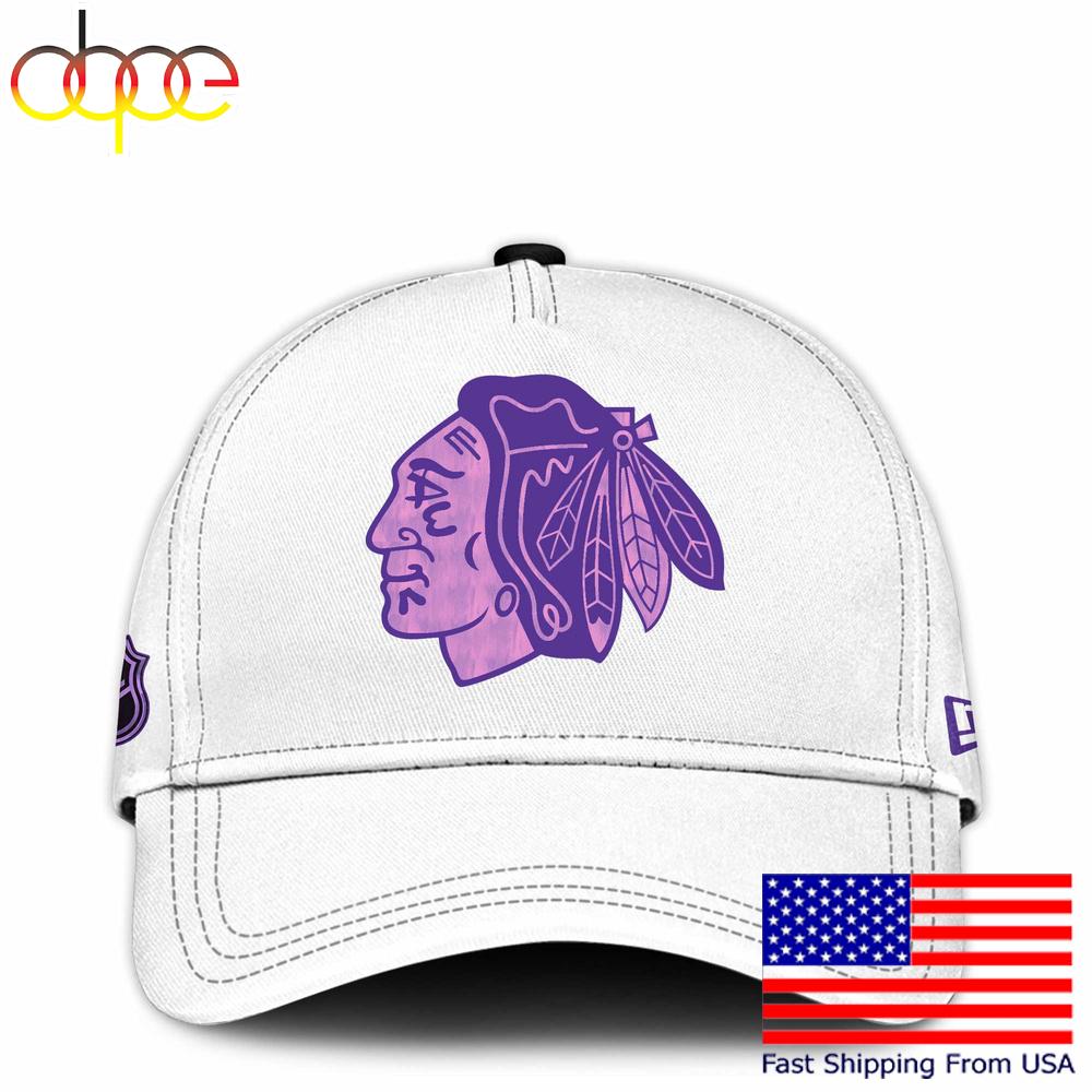Sportswearmerch Chicago Blackhawks NHL Fight Cancer Supporters Classic Cap For Fan