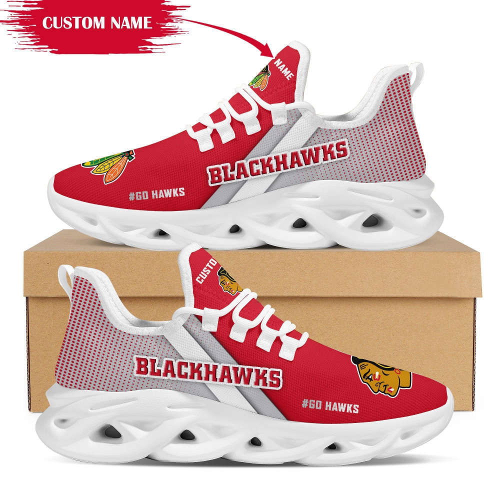 Sportswearmerch Chicago Blackhawks NHL Max Soul Shoes Sneakers For Men And Women