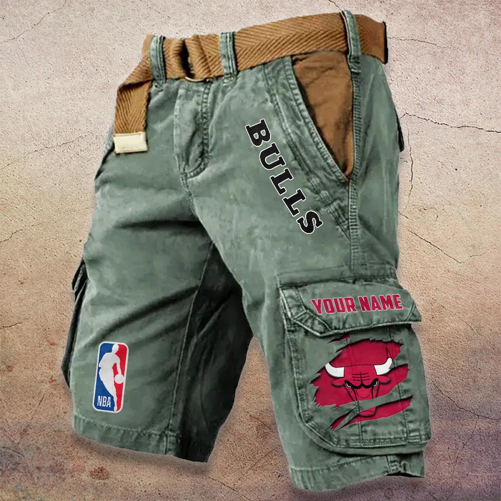 Sportswearmerch Chicago Bulls NBA Denim Short For Fan