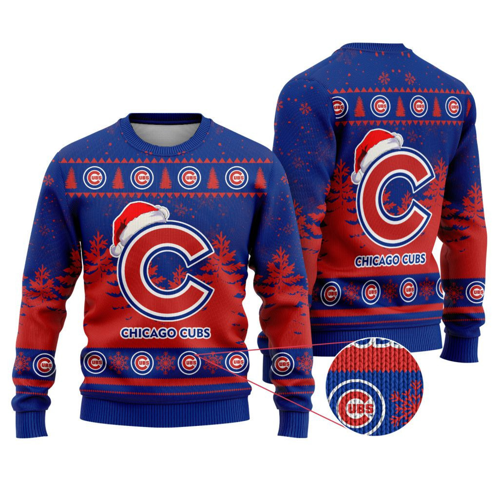 Sportswearmerch Chicago Cubs MLB Funny Christmas Ugly Sweater For Fans