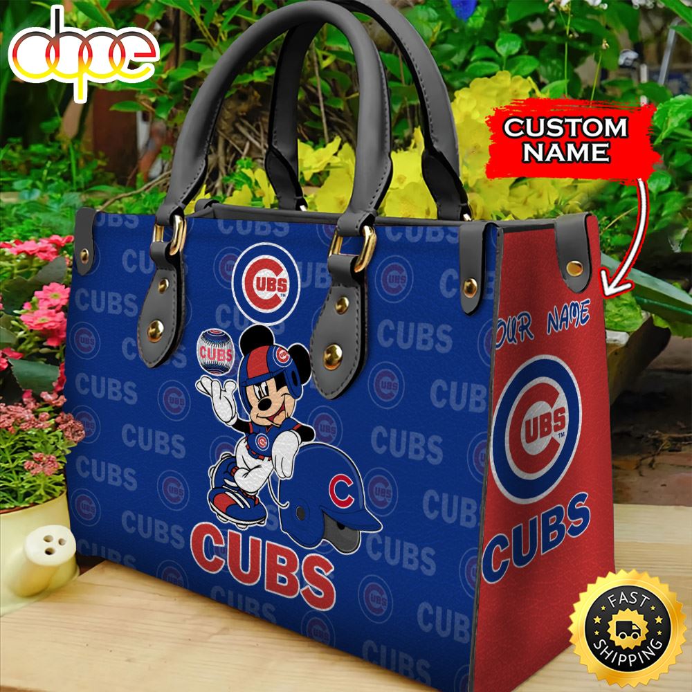 Sportswearmerch Chicago Cubs MLB Mickey Leather Bag For Fan