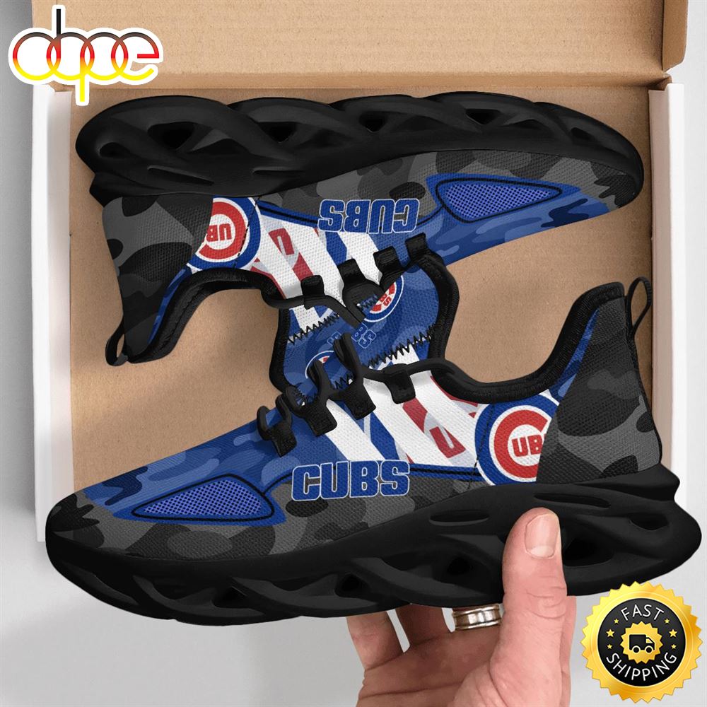 Sportswearmerch Chicago Cubs MLB Military Camouflage Max Soul Shoes Sneakers For Men And Women