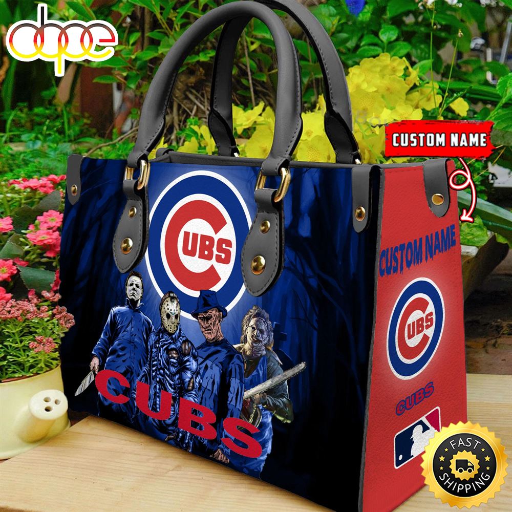 Sportswearmerch Chicago Cubs MLB Women Leather Hand Bag For Fan