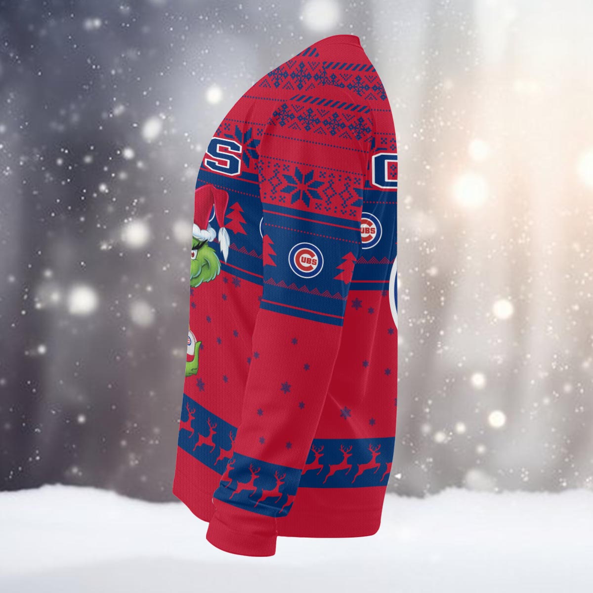 Sportswearmerch Chicago Cubs MLB x Grinch Christmas Ugly Sweater For Fans