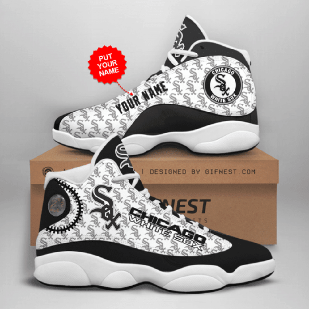 Sportswearmerch Chicago White Sox MLB AJ13 Sneakers Shoes For Men And Women
