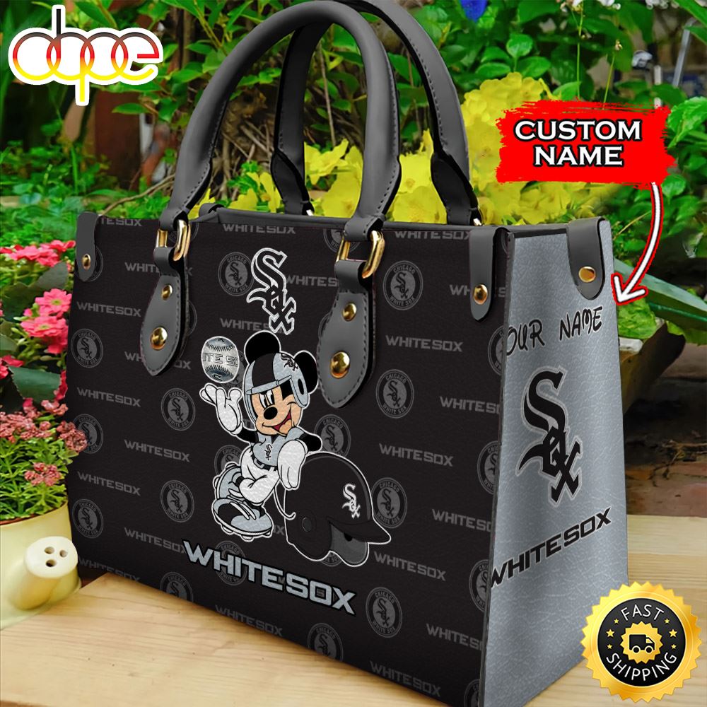 Sportswearmerch Chicago White Sox MLB Mickey Leather Bag For Fan