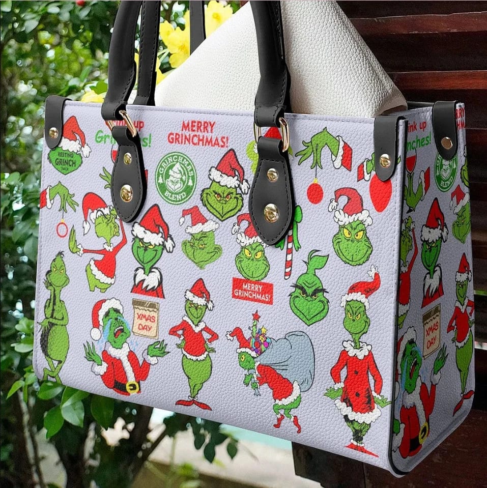 Sportswearmerch Christmas Grinch Movie Leather Bag For Fan