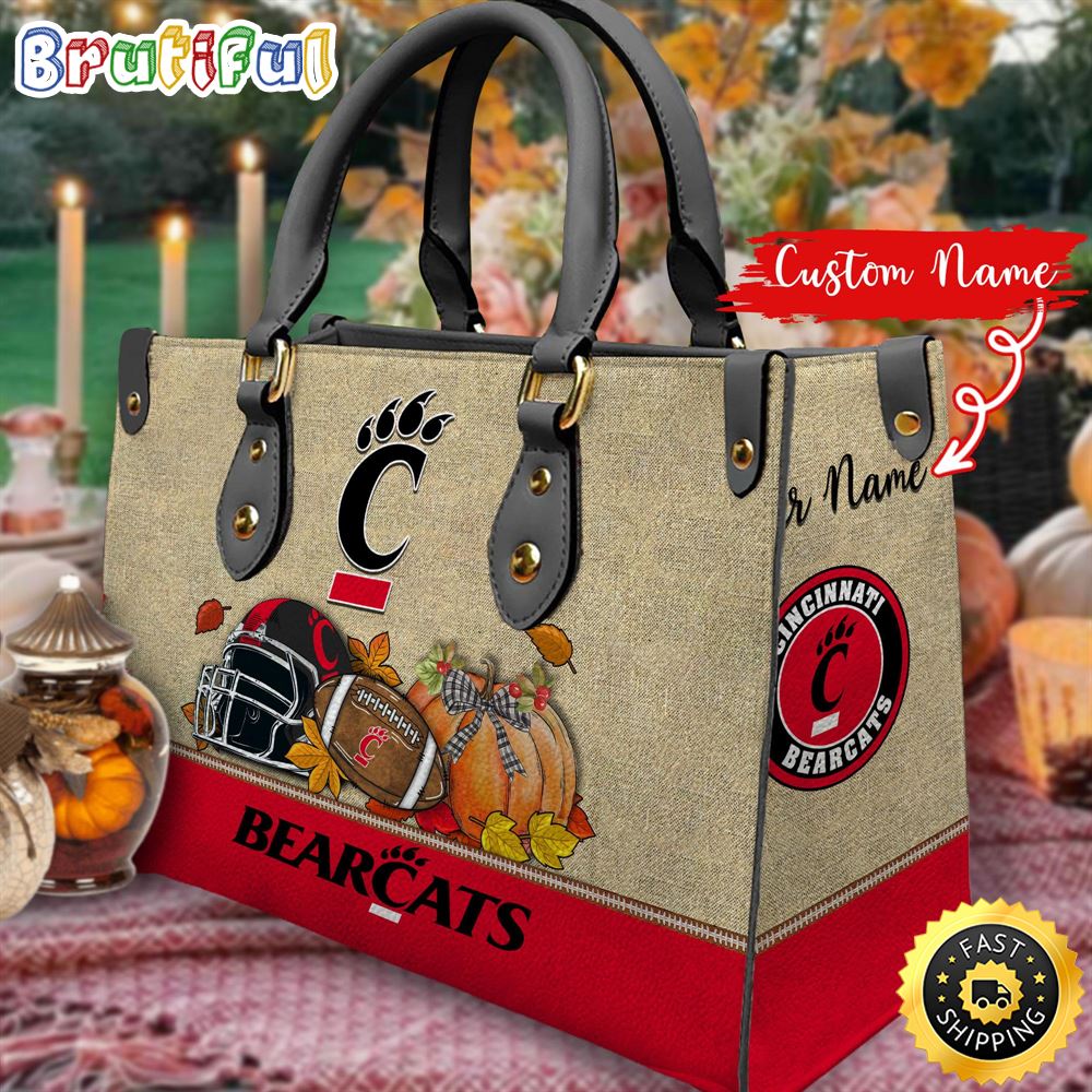 Sportswearmerch Cincinnati Bearcats NCAA Autumn Leather Handbag For Fan