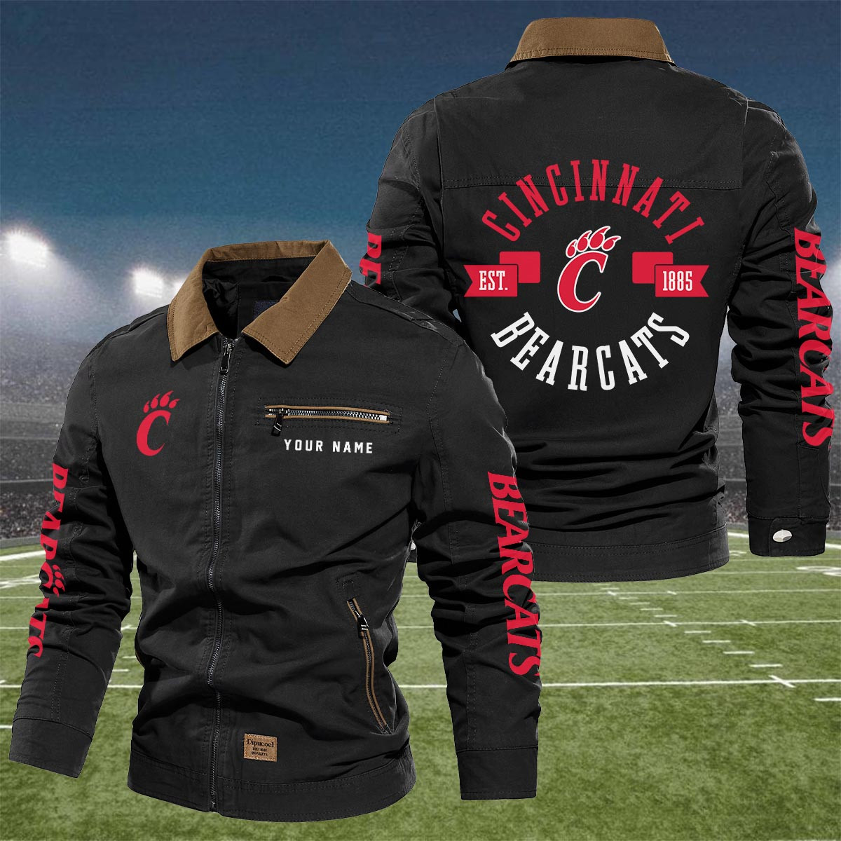 Sportswearmerch Cincinnati Bearcats NCAA Lapel Jacket For Fan