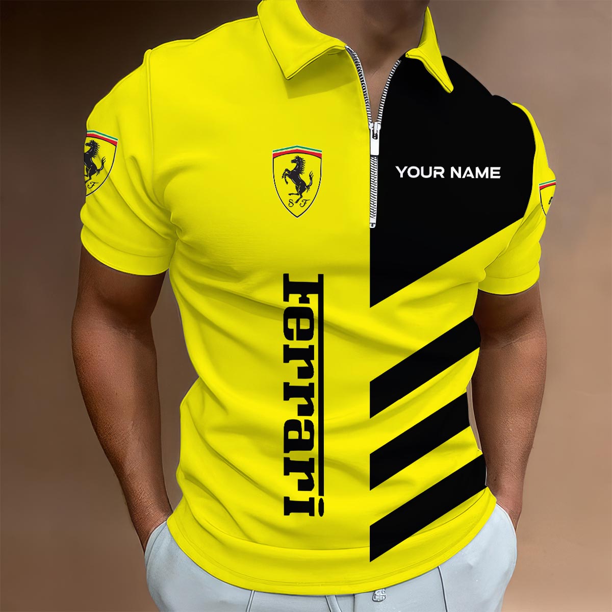 Sportswearmerch Cincinnati Bearcats NCAA Lapel Zip Polo Shirt For Fan