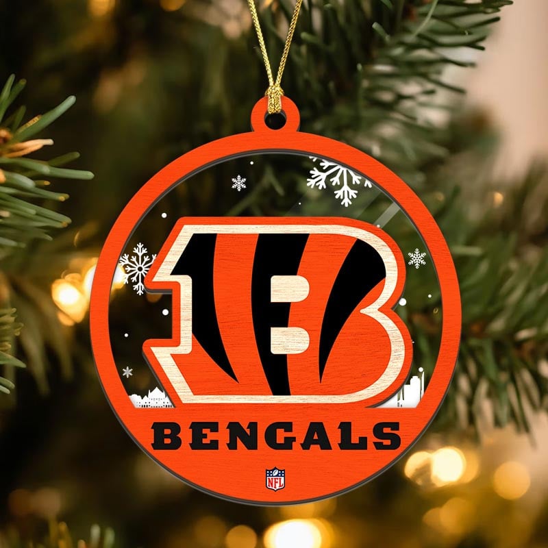 Sportswearmerch Cincinnati Bengals NFL Acrylic Mix Wooden Ornament Gift For Fans