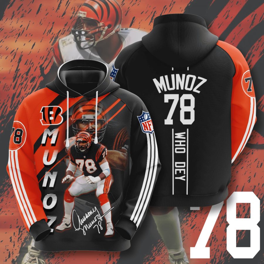 Sportswearmerch Cincinnati Bengals NFL Anthony Muñoz Personalized Hoodie For Fan