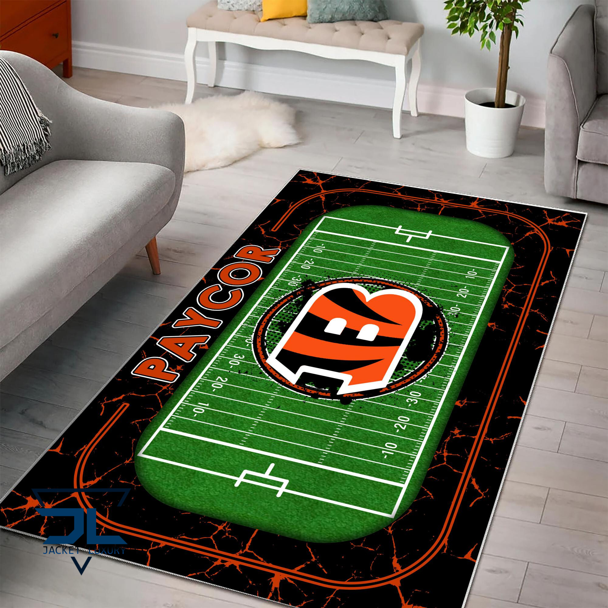 Sportswearmerch Cincinnati Bengals NFL Area Rug For Fan