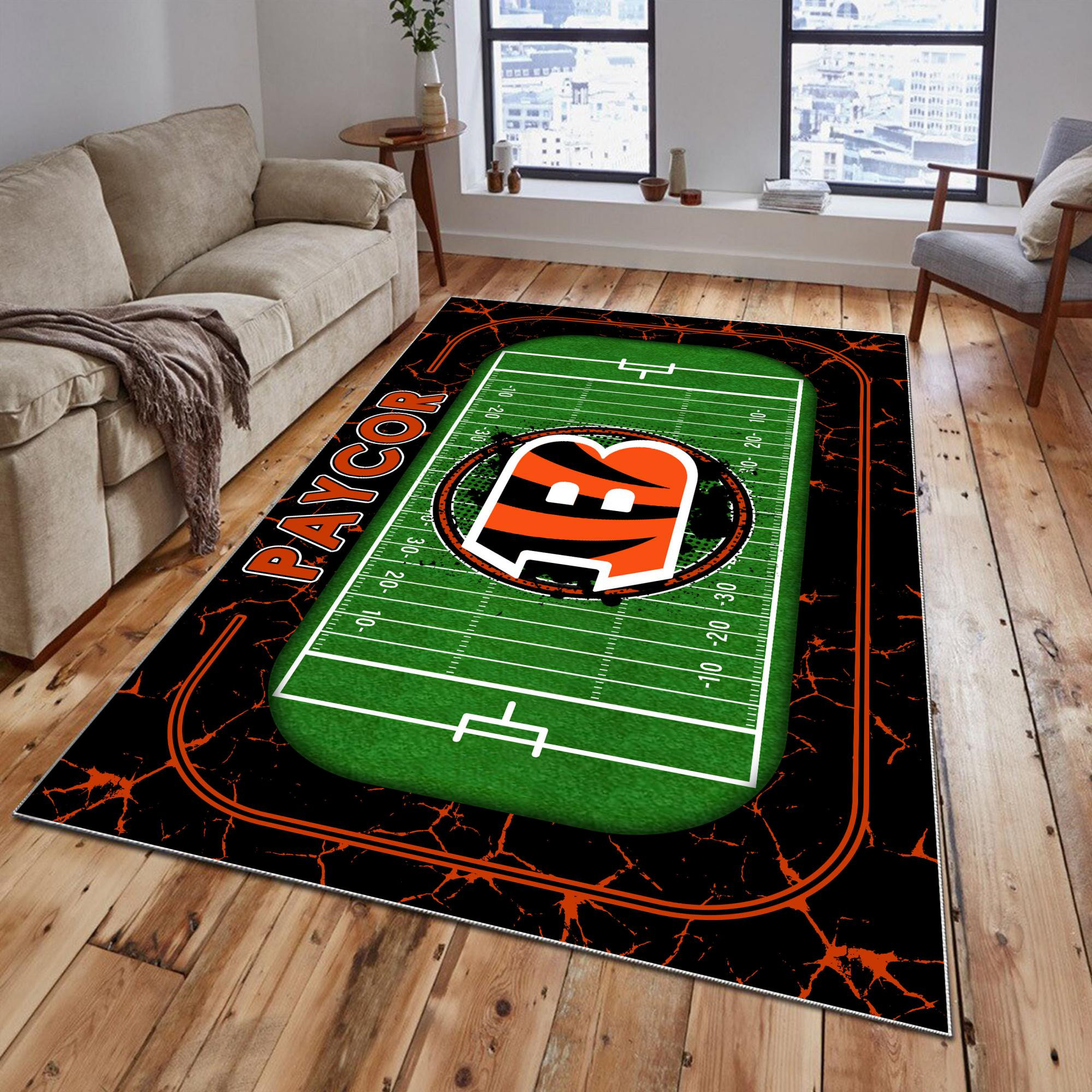 Sportswearmerch Cincinnati Bengals NFL Area Rug For Fan