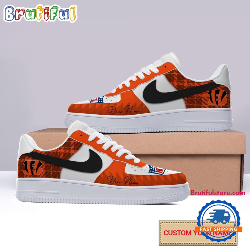 Sportswearmerch Cincinnati Bengals NFL Christmas Logo Pattern Custom Air Low-Top Shoes For Men And Women