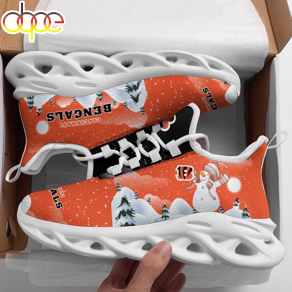 Sportswearmerch Cincinnati Bengals NFL Christmas Snowman Max Soul Shoes Sneakers For Men And Women