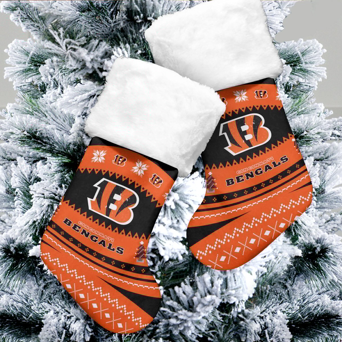 Sportswearmerch Cincinnati Bengals NFL Christmas Socks For Fan