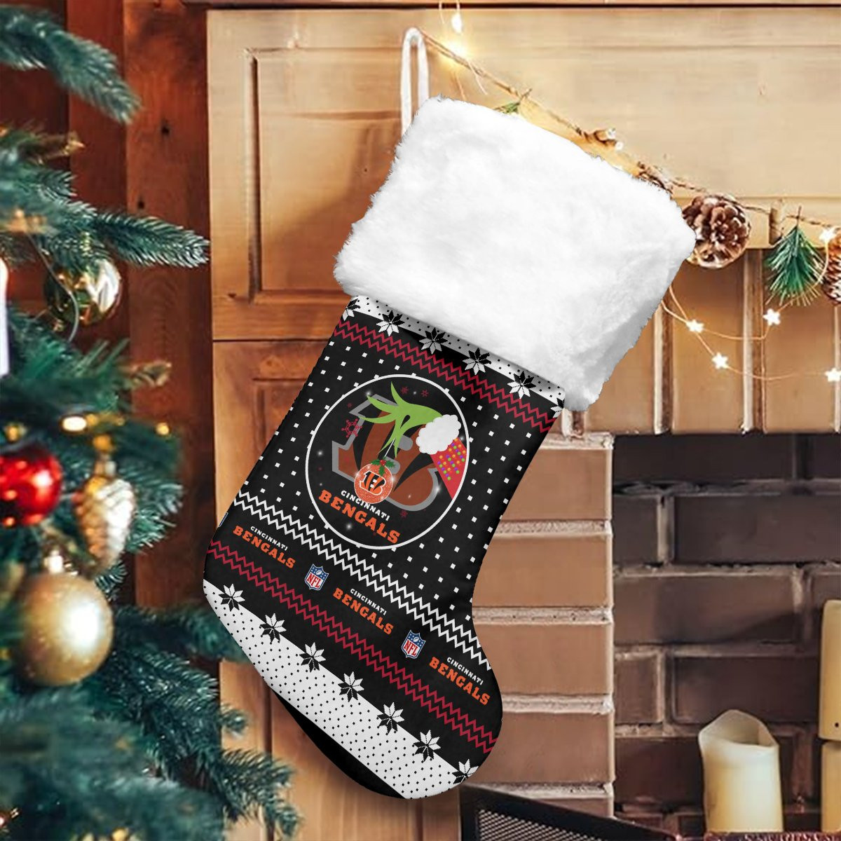 Sportswearmerch Cincinnati Bengals NFL Christmas Socks For Fan