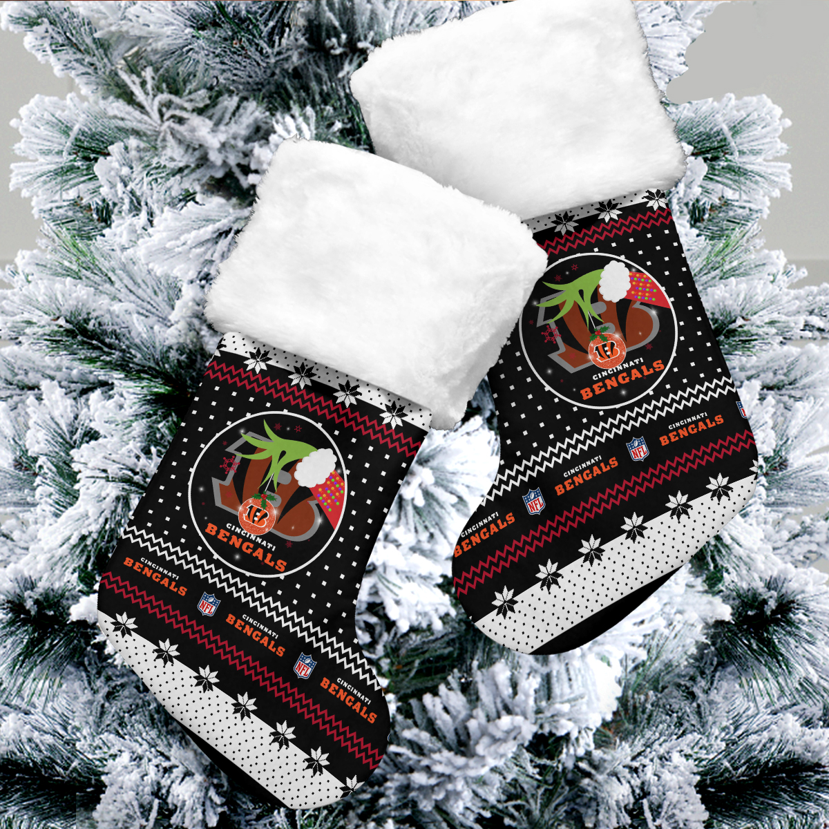 Sportswearmerch Cincinnati Bengals NFL Christmas Socks For Fan