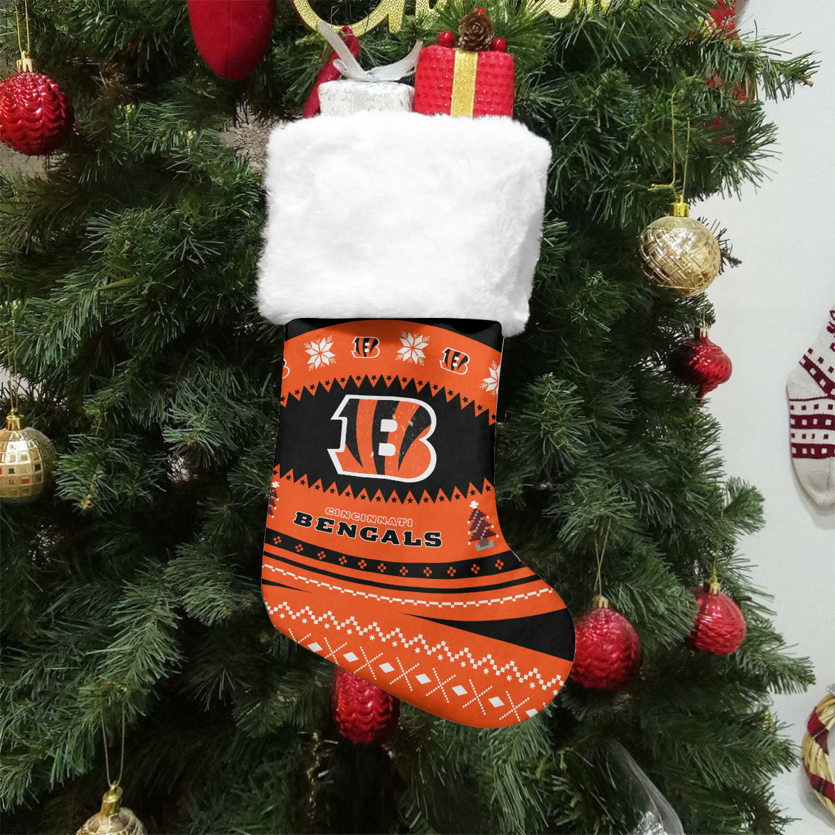Sportswearmerch Cincinnati Bengals NFL Christmas Socks For Fan