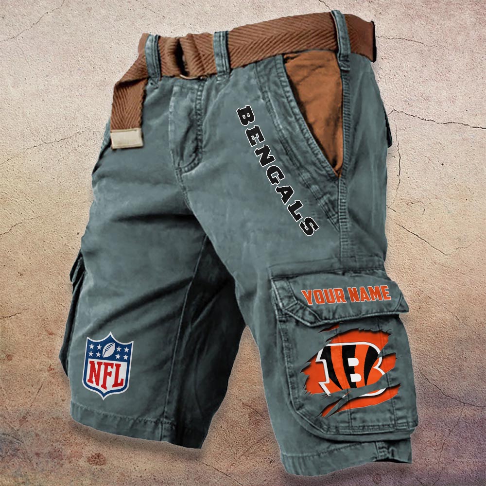 Sportswearmerch Cincinnati Bengals NFL Denim Short For Fan