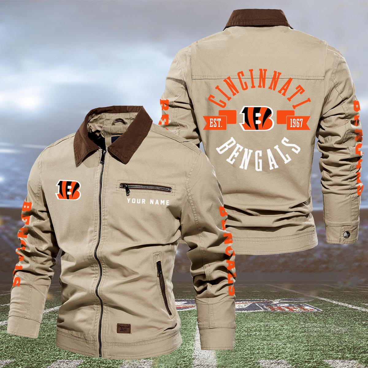 Sportswearmerch Cincinnati Bengals NFL Lapel Jacket For Fan