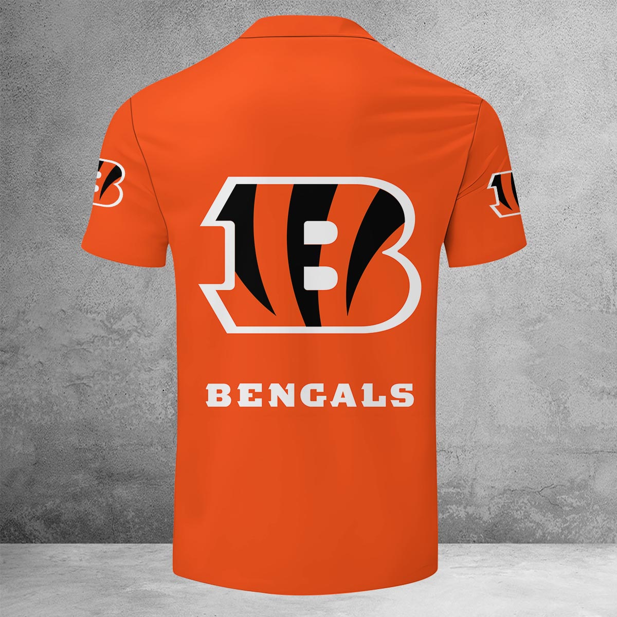 Sportswearmerch Cincinnati Bengals NFL Lapel Zip Polo Shirt For Fan