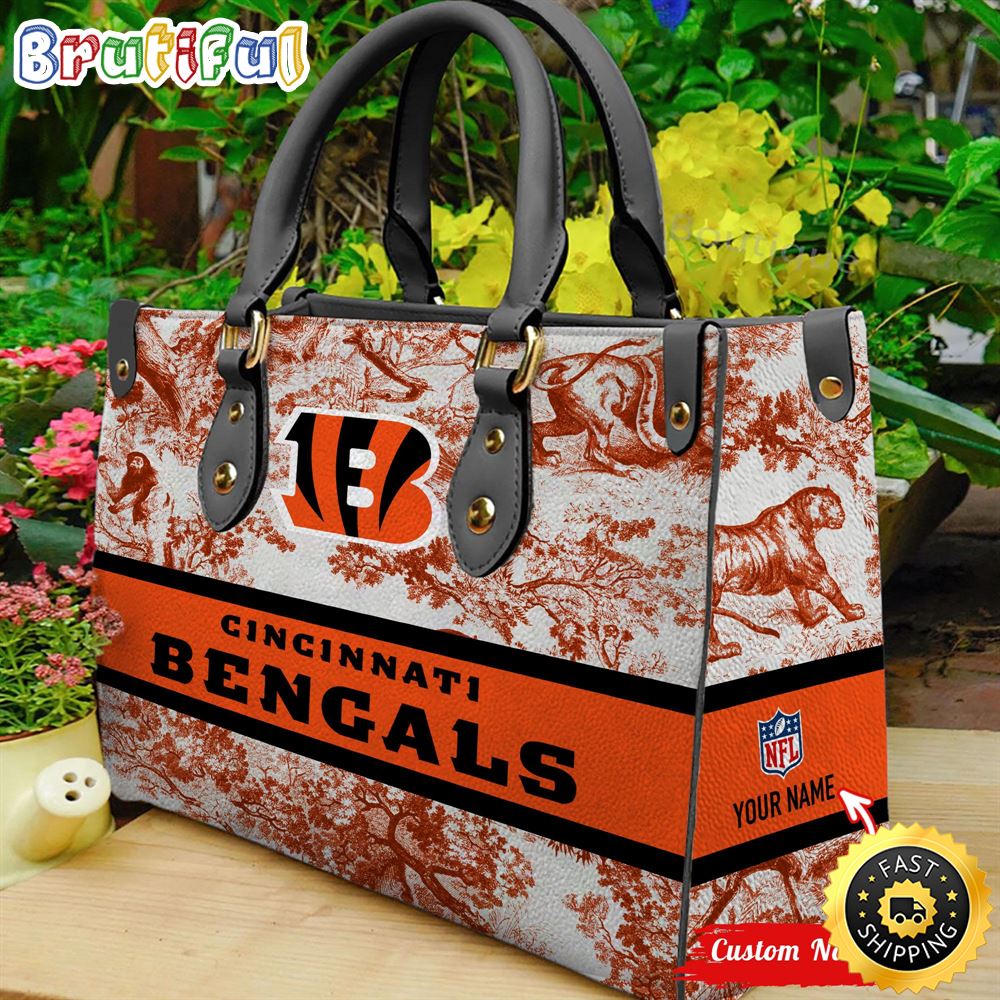 Sportswearmerch Cincinnati Bengals NFL Leather Handbag For Fan