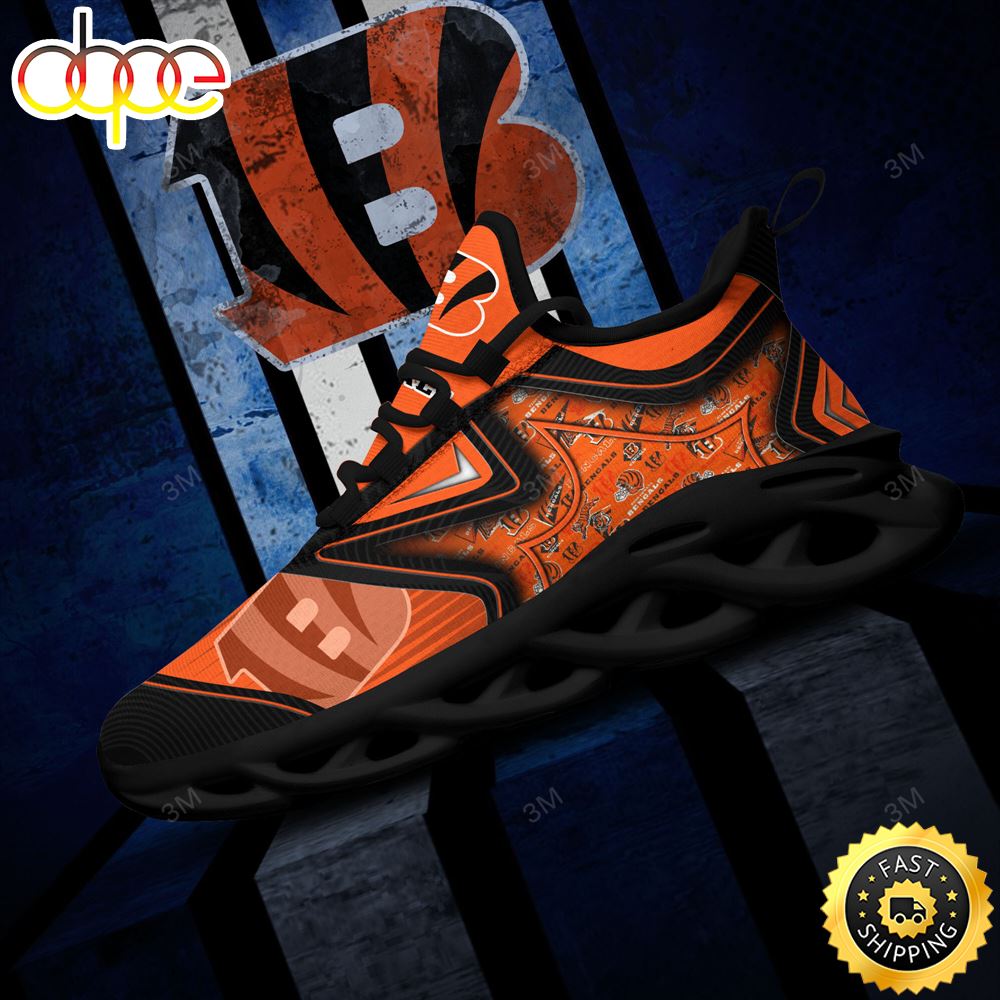 Sportswearmerch Cincinnati Bengals NFL Max Soul Shoes Sneakers For Men And Women