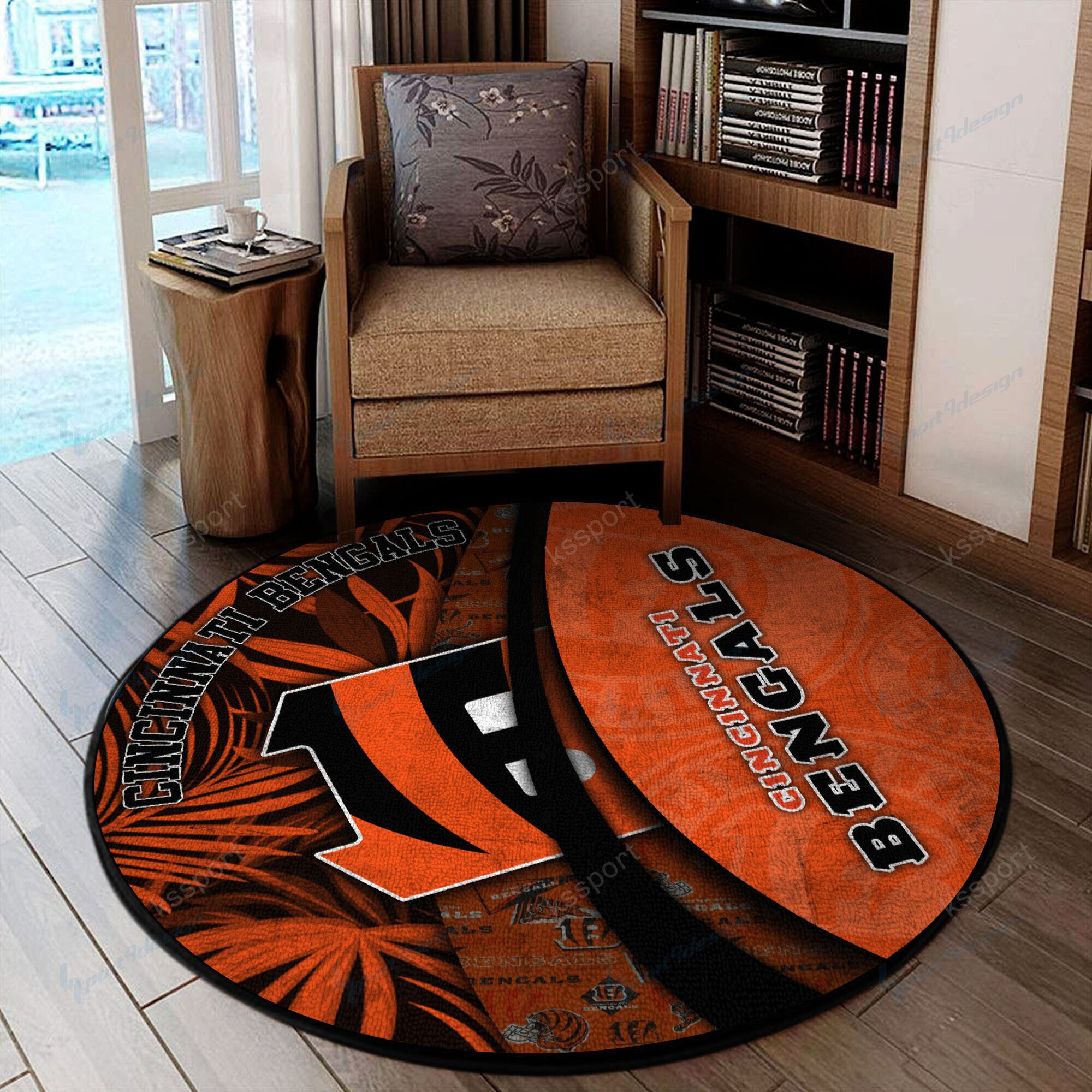 Sportswearmerch Cincinnati Bengals NFL Round Rug For Fan