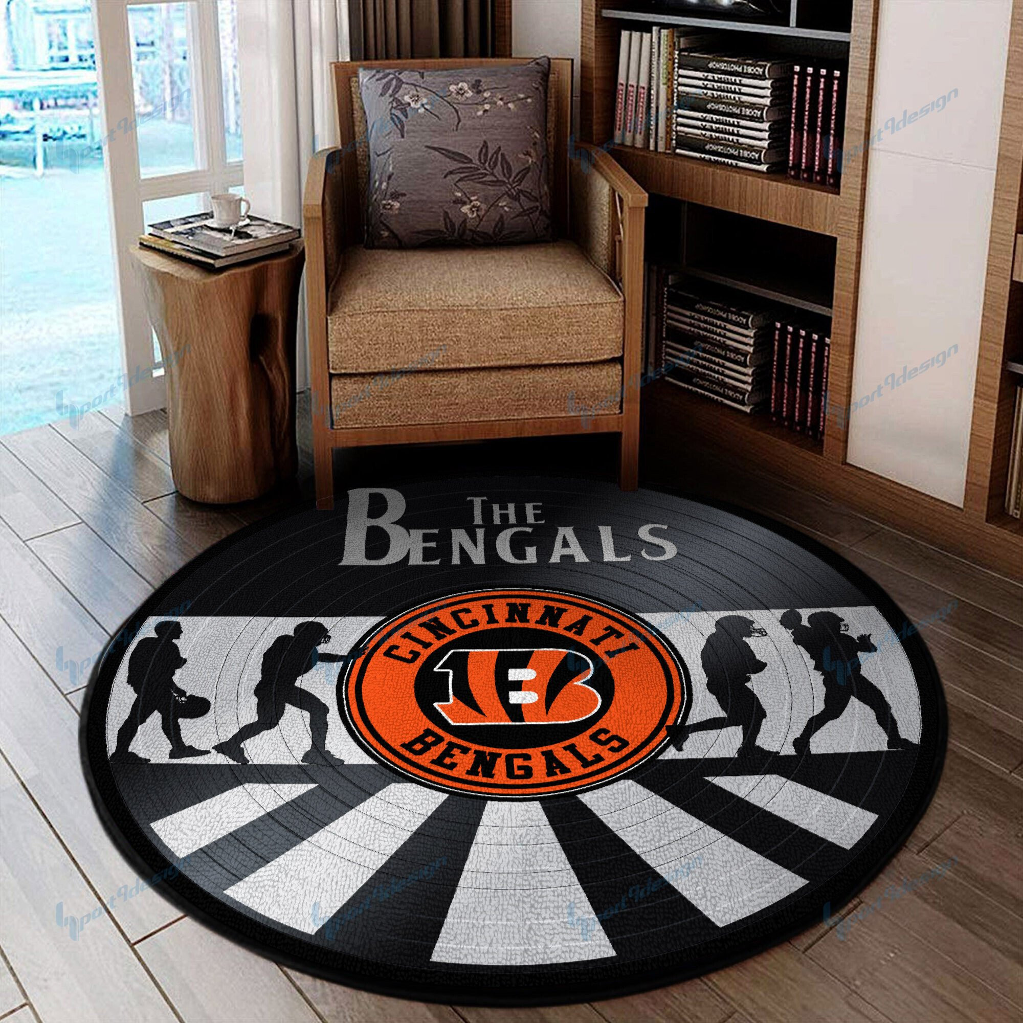 Sportswearmerch Cincinnati Bengals NFL Round Rug For Fan