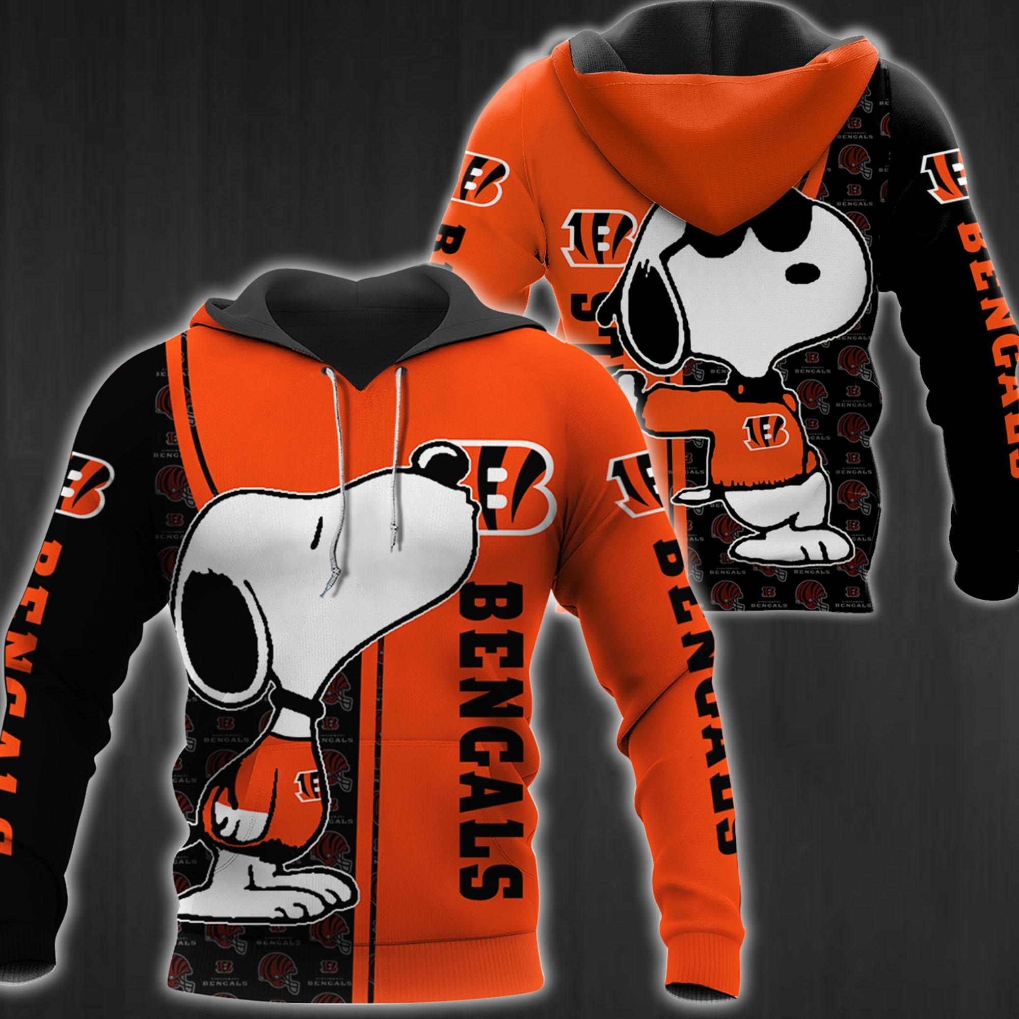 Sportswearmerch Cincinnati Bengals NFL Snoopy Personalized Hoodie For Fan