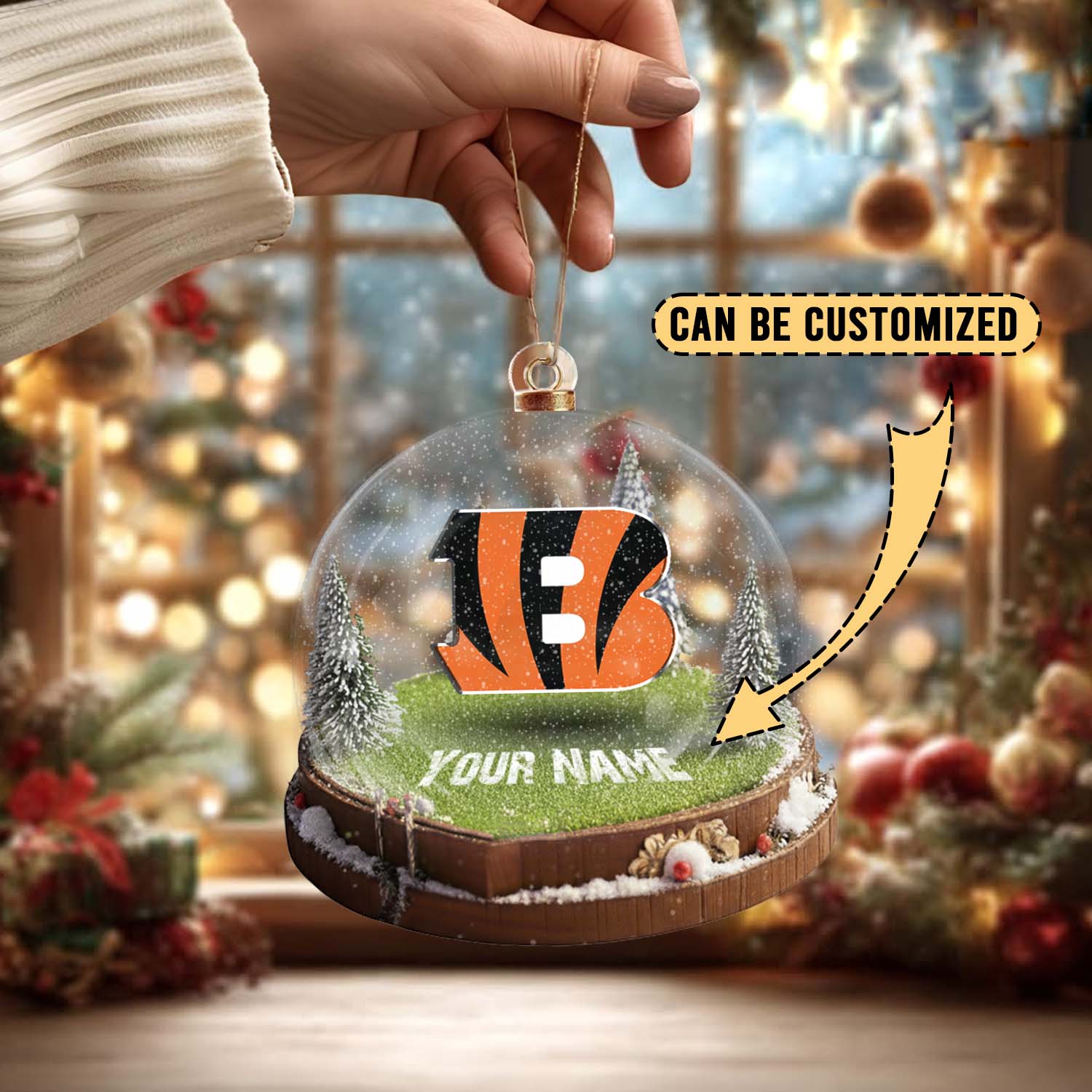 Sportswearmerch Cincinnati Bengals NFL x Christmas Acrylic Ornament Gift For Fans