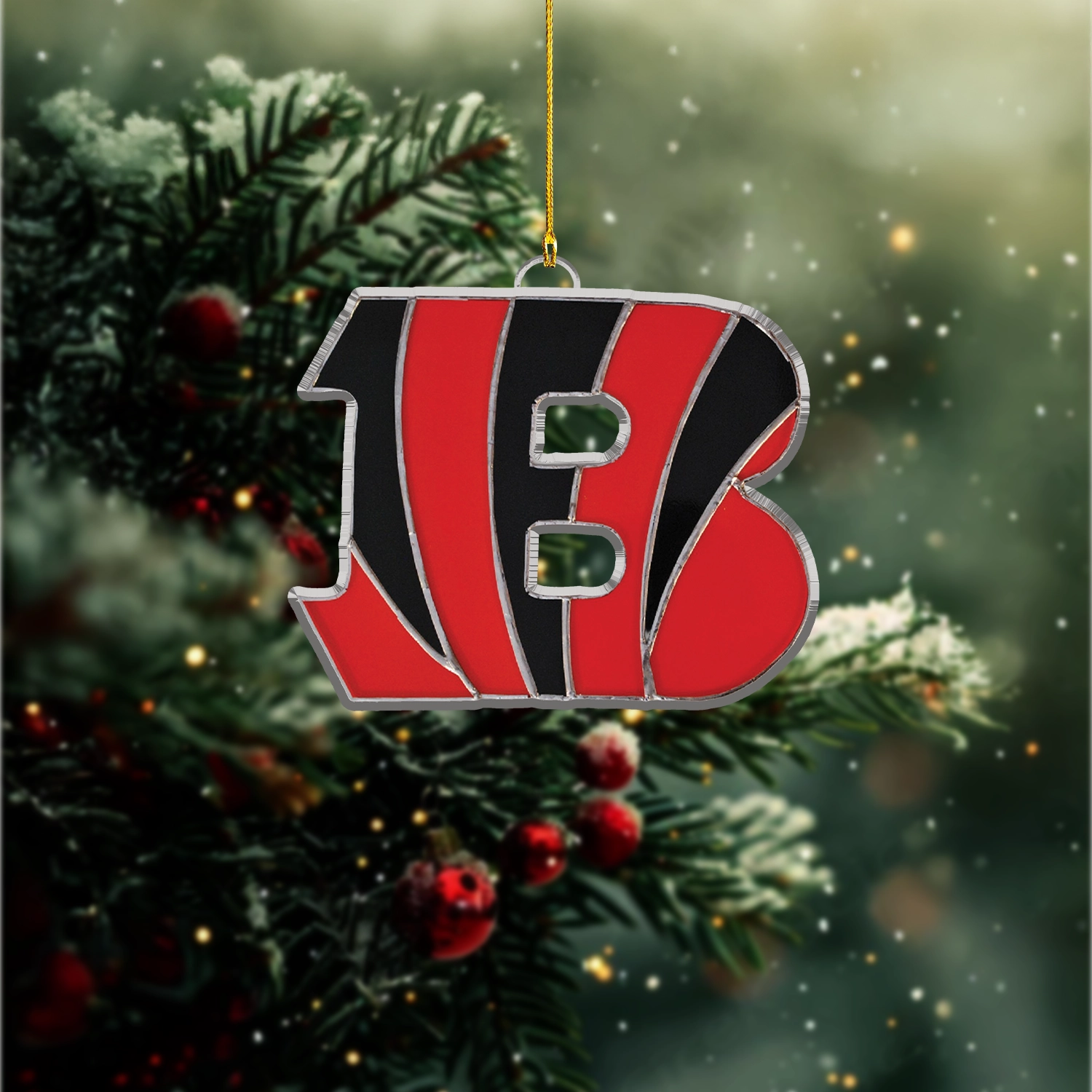 Sportswearmerch Cincinnati Bengals NFL x Christmas Acrylic Ornament Gift For Fans