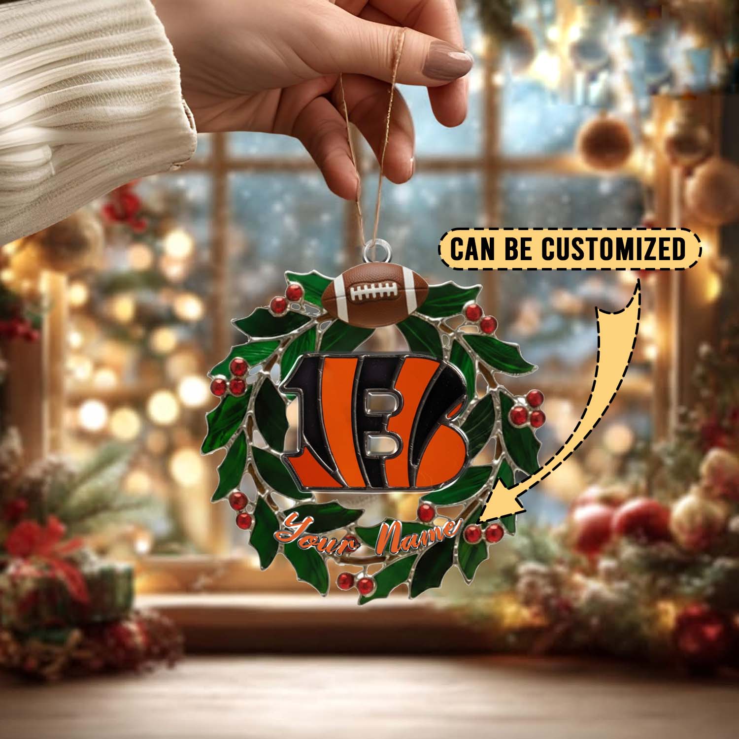 Sportswearmerch Cincinnati Bengals NFL x Christmas Acrylic Ornament Gift For Fans