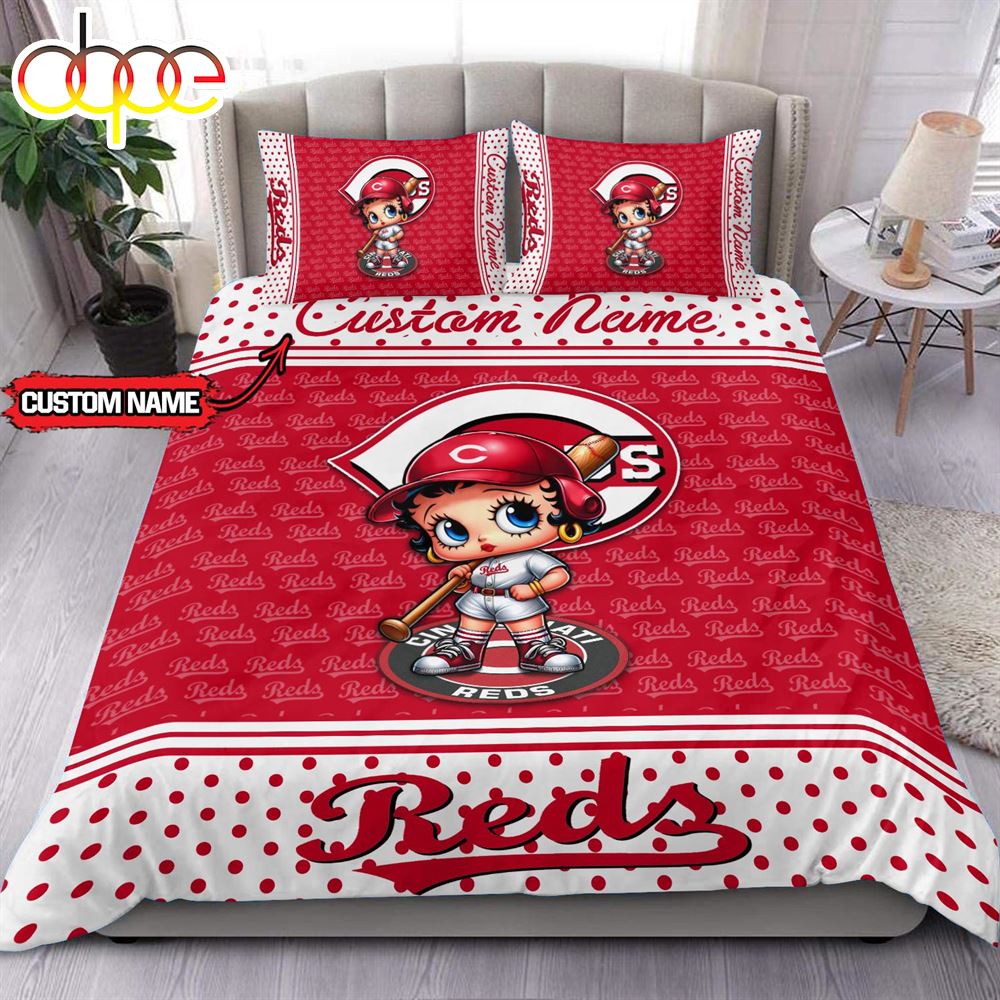 Sportswearmerch Cincinnati Reds MLB Baseball Bedding Set For Fan