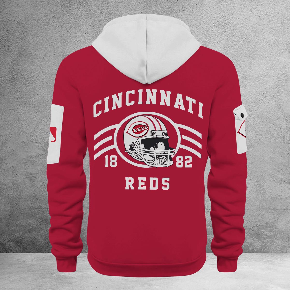 Sportswearmerch Cincinnati Reds MLB Half Zip Hoodie Personalized For Fan