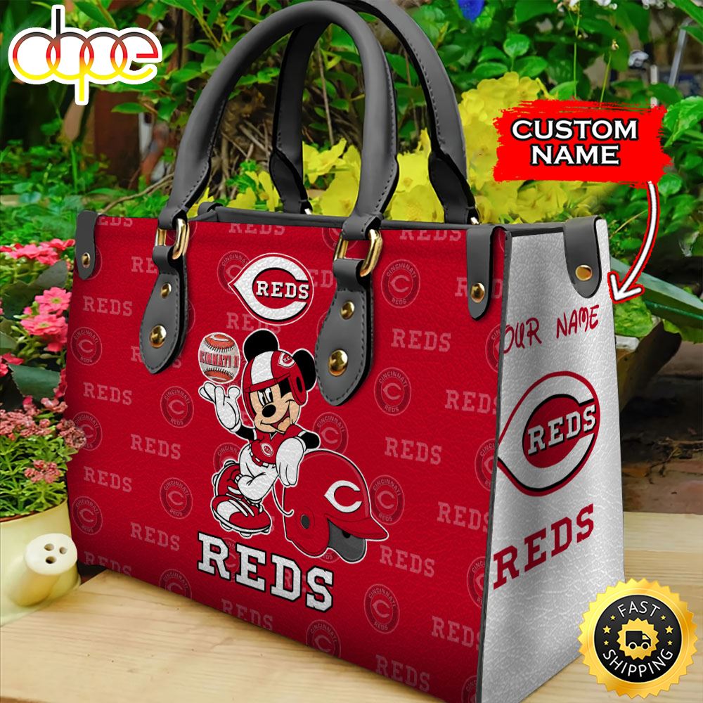 Sportswearmerch Cincinnati Reds MLB Mickey Leather Bag For Fan