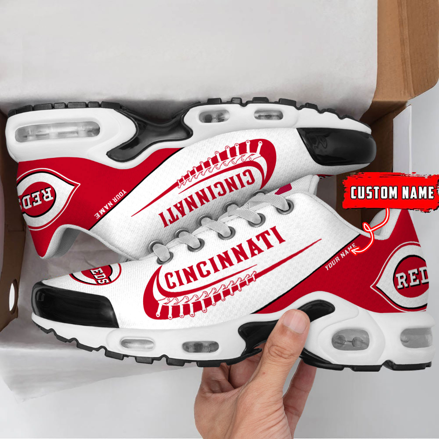 Sportswearmerch Cincinnati Reds MLB TN Shoes Sneakers For Men And Women