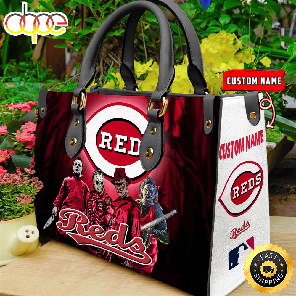 Sportswearmerch Cincinnati Reds MLB Women Leather Hand Bag For Fan