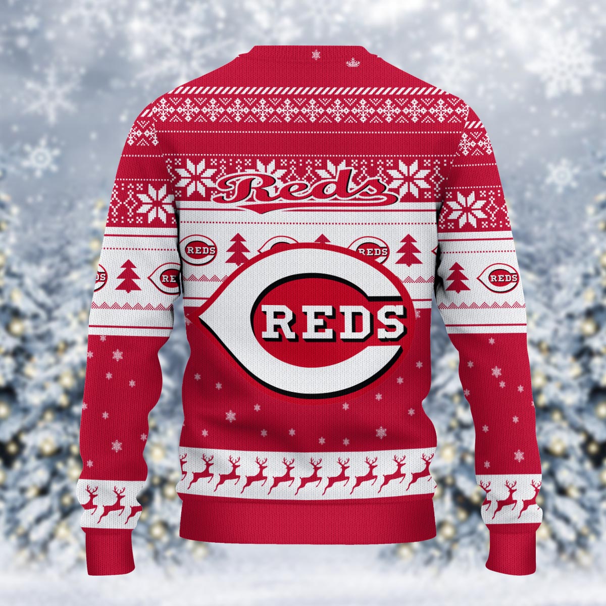 Sportswearmerch Cincinnati Reds MLB x Grinch Christmas Ugly Sweater For Fans