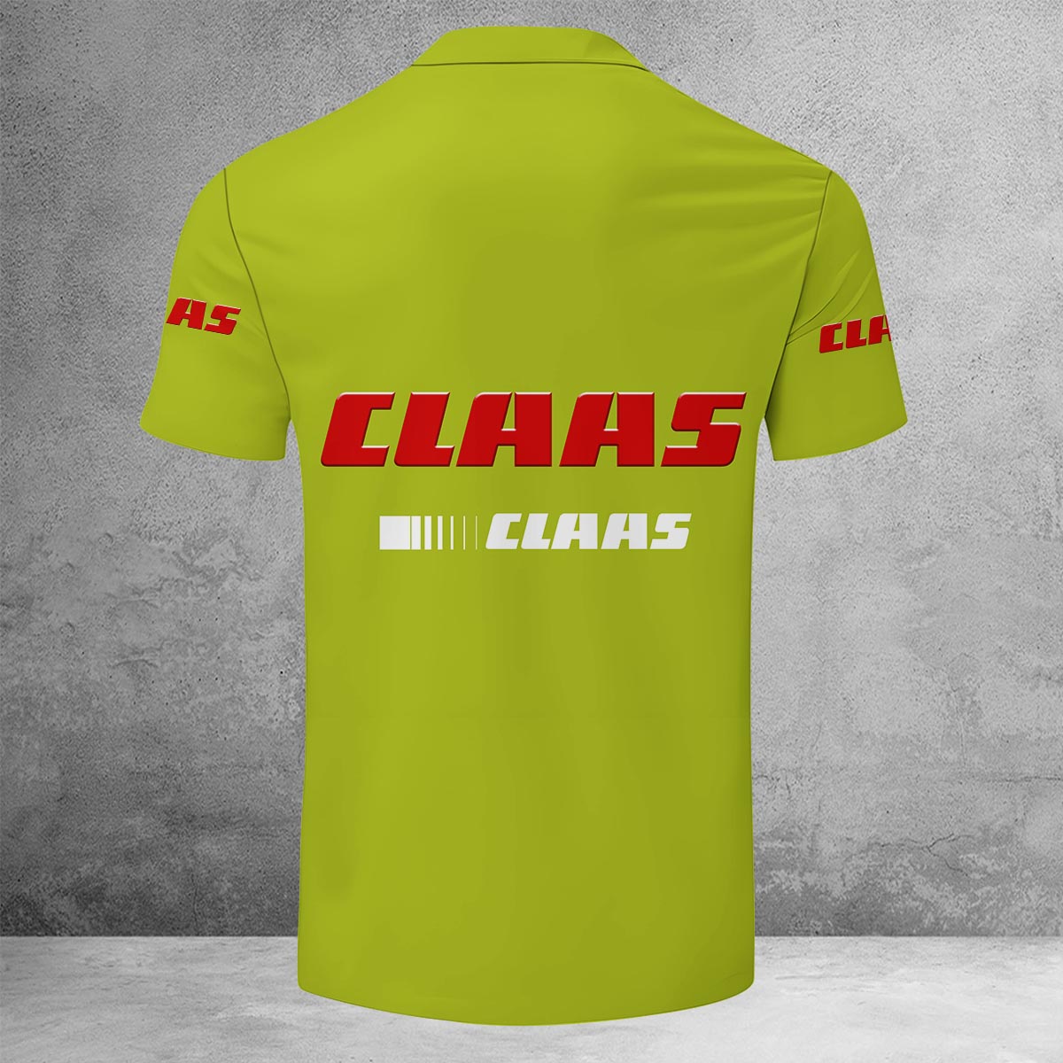 Sportswearmerch Claas Tractor Lapel Zip Polo Shirt For Fan